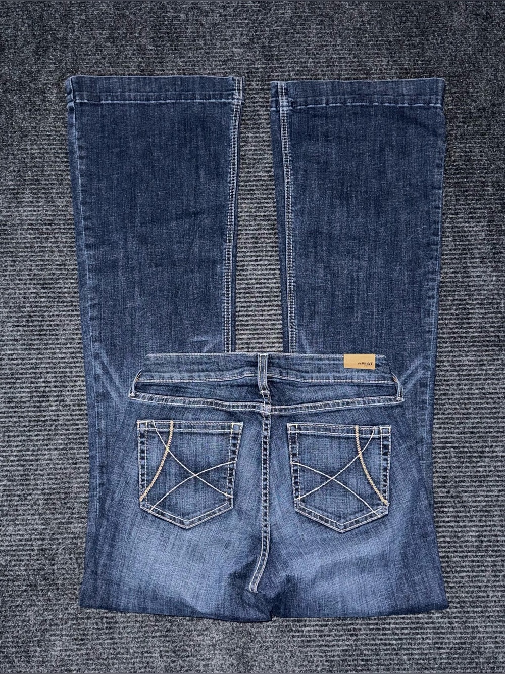 Ariat High Rise Ella Slim Trouser Jeans Womens 28 LONG 10032550 Dark Wash NWOT
